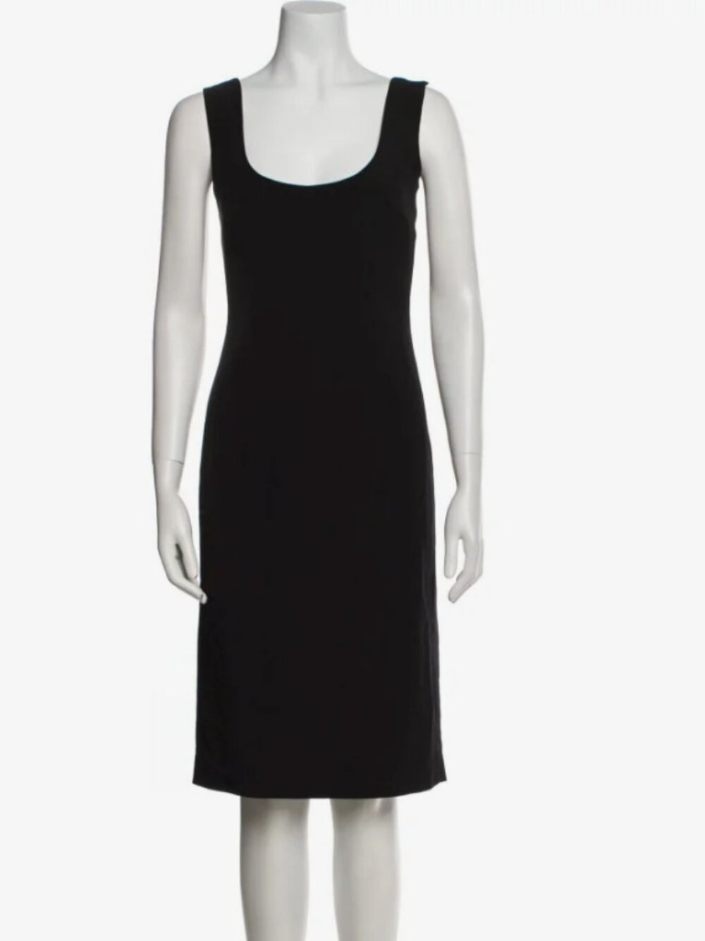 Agnes B. chic black sheath dress_made in France_sz 2-4